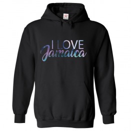 I Love Jamaica Classic Unisex Kids and Adults Pullover Hoodie						 									 									